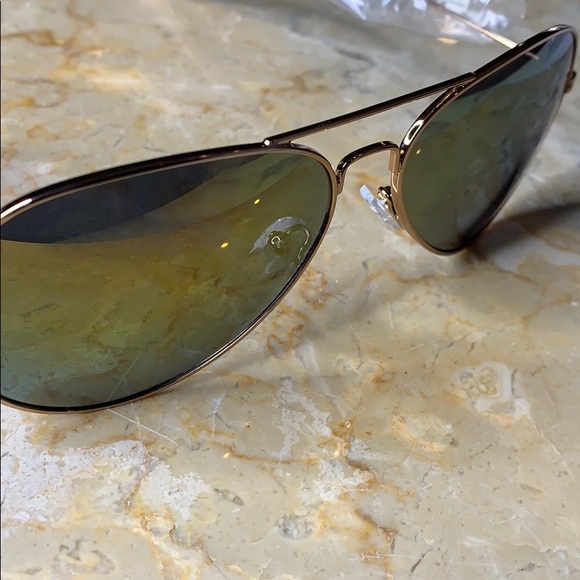 JOES JEANS ROSE GOLD SUNGLASS MIRROR AVIATORS NEW With tags